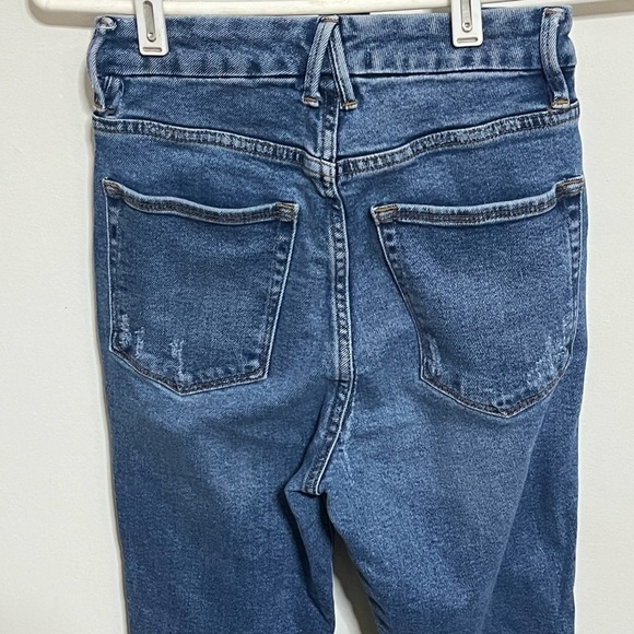 Good America Good Curve Distressed Jeans Sz 0/25 - Picture 6 of 9